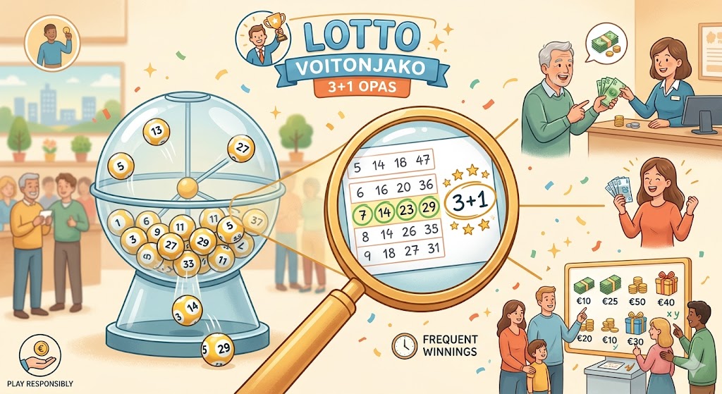 Lotto voitonjako 3+1 ja opas voittojen maailmaan