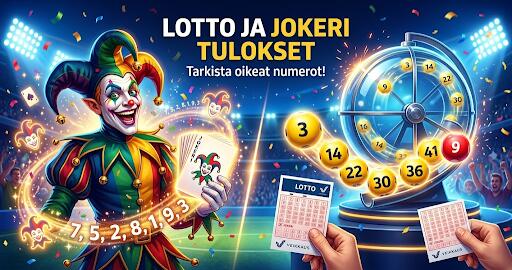Lotto ja Jokeri tulokset -Tarkista oikeat numerot
